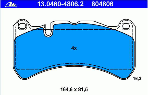Alternativ bild 0 för Bromsbelägg