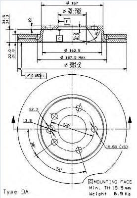 Alternativ bild 0 för Bromsskiva