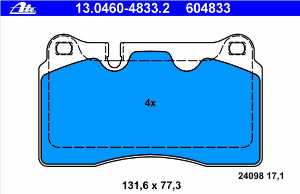 Alternativ bild 0 för Bromsbelägg