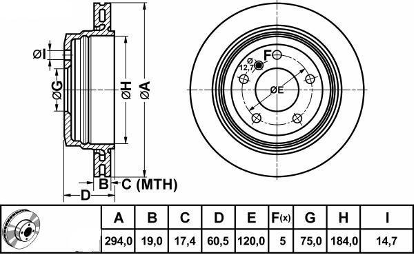 Alternativ bild 0 för Bromsskiva