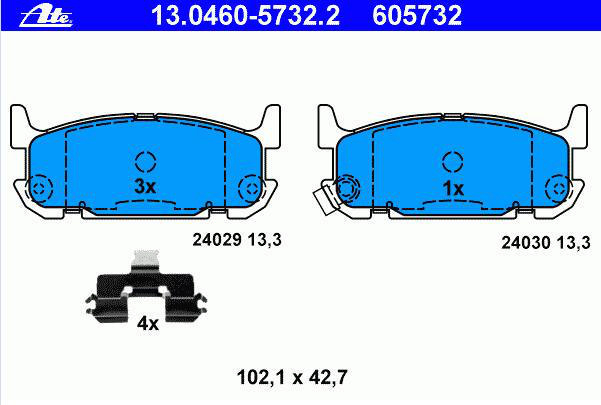 Alternativ bild 0 för Bromsbelägg