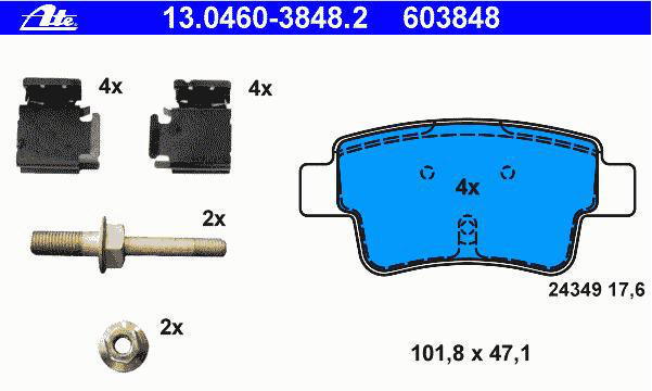 Alternativ bild 0 för Bromsbelägg