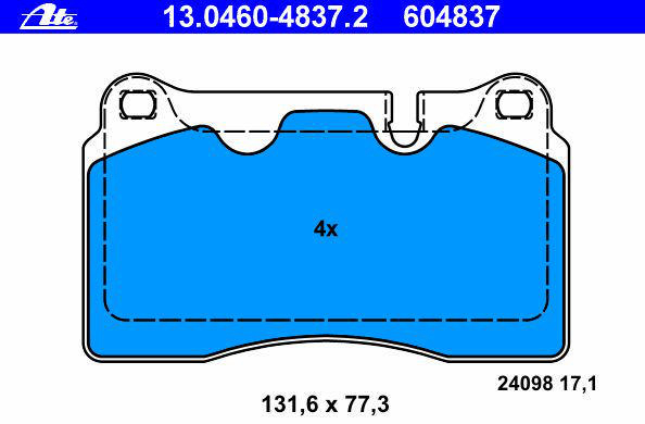 Alternativ bild 0 för Bromsbelägg