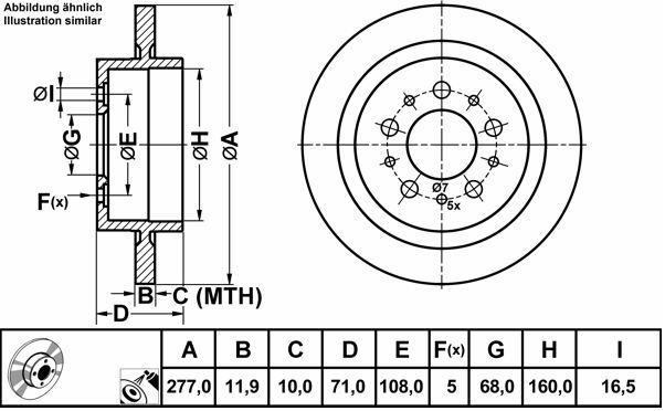 Alternativ bild 0 för Bromsskiva SBS