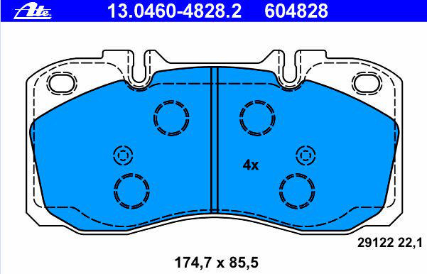Alternativ bild 0 för Bromsbelägg