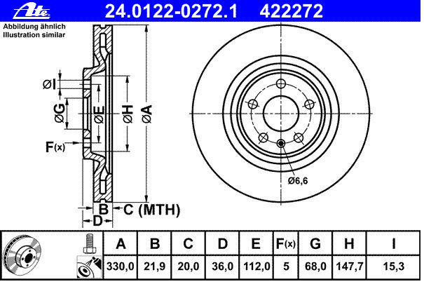 Alternativ bild 0 för Bromsskiva