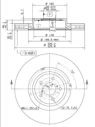 Alternativ bild 0 för Bromsskiva