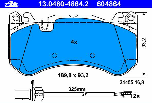 Alternativ bild 0 för Bromsbelägg ATE