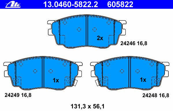 Alternativ bild 0 för Bromsbelägg