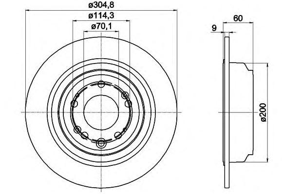 Alternativ bild 0 för Bromsskiva SBS