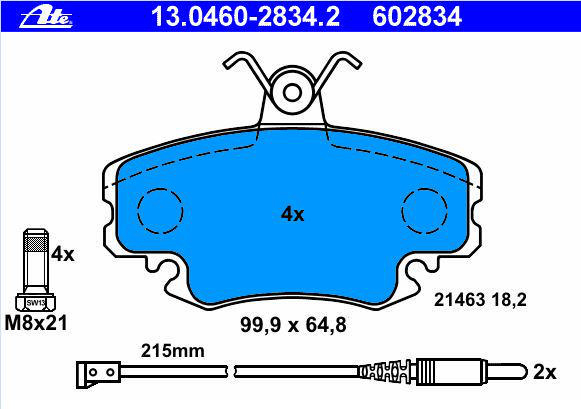 Alternativ bild 0 för Bromsbelägg ATE