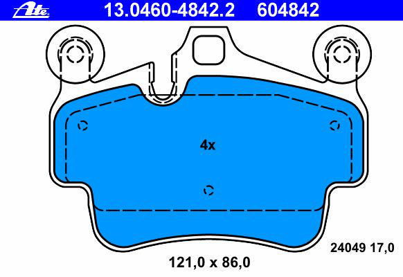 Alternativ bild 0 för Bromsbelägg