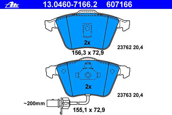 Alternativ bild 0 för Bromsbelägg ATE
