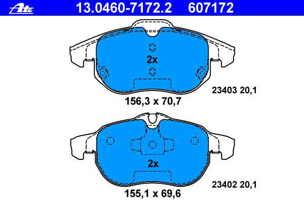 Alternativ bild 0 för Bromsbelägg