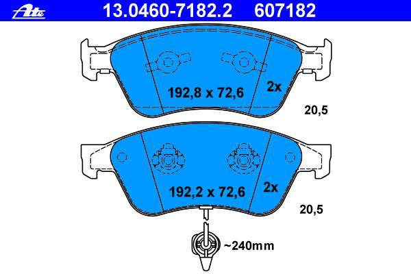 Alternativ bild 0 för Bromsbelägg