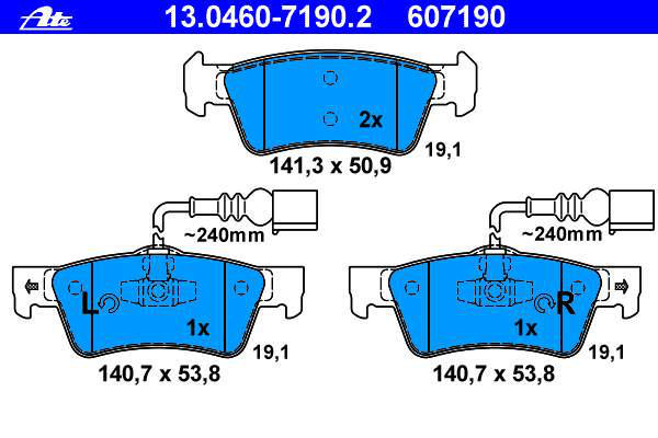 Alternativ bild 0 för Bromsbelägg