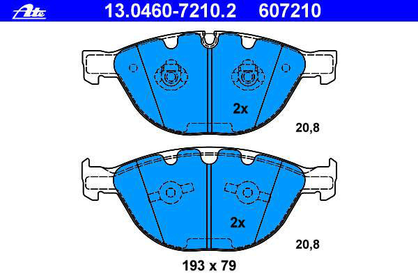 Alternativ bild 0 för Bromsbelägg ATE