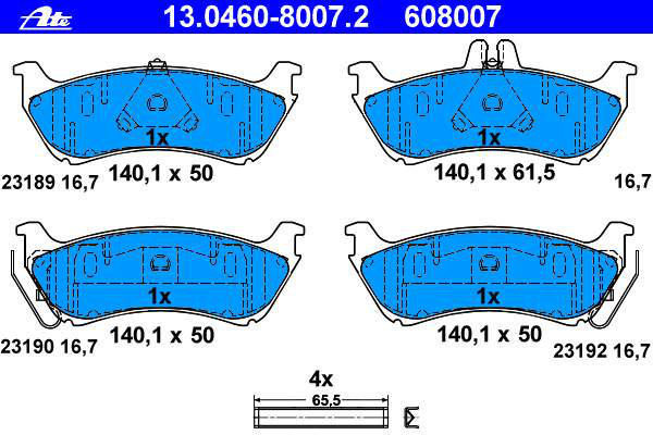 Alternativ bild 0 för Bromsbelägg