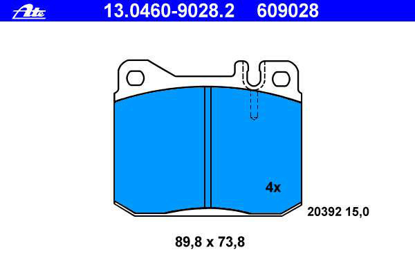 Alternativ bild 0 för Bromsbelägg ATE