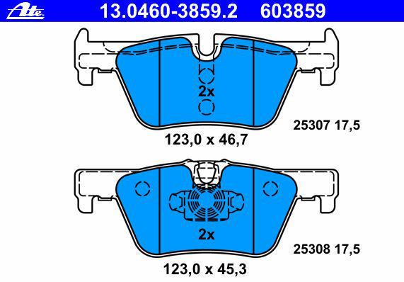 Alternativ bild 0 för Bromsbelägg ATE