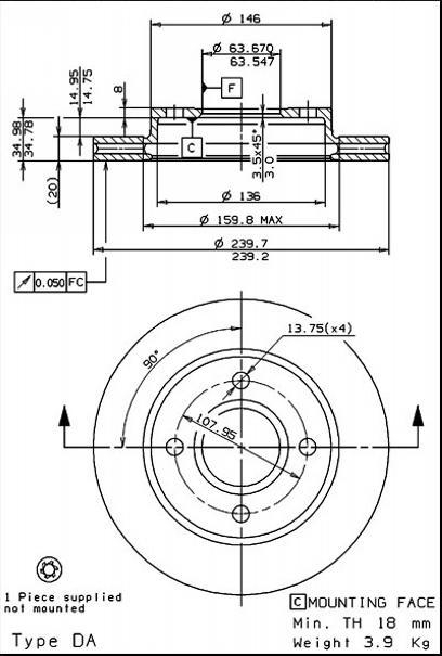 Alternativ bild 0 för Bromsskiva