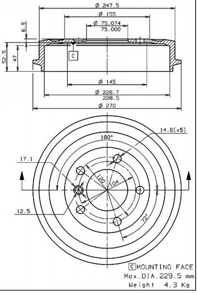 Alternativ bild 0 för Bromstrumma Brembo