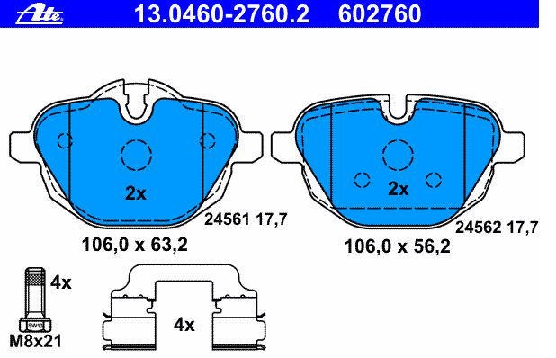 Alternativ bild 0 för Bromsbelägg ATE