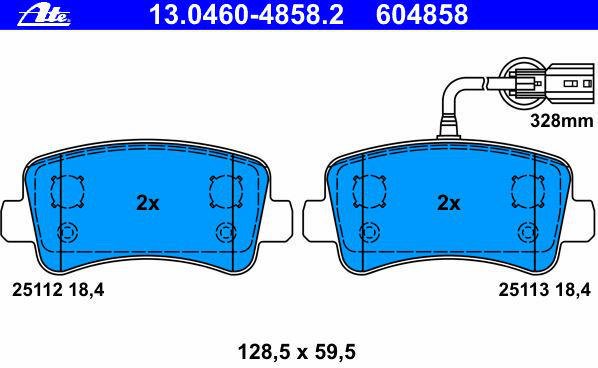 Alternativ bild 0 för Bromsbelägg