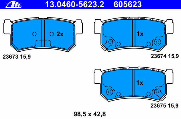 Alternativ bild 0 för Bromsbelägg