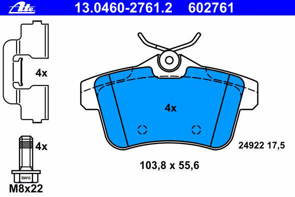 Alternativ bild 0 för Bromsbelägg