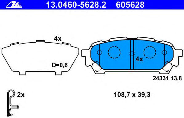 Alternativ bild 0 för Bromsbelägg