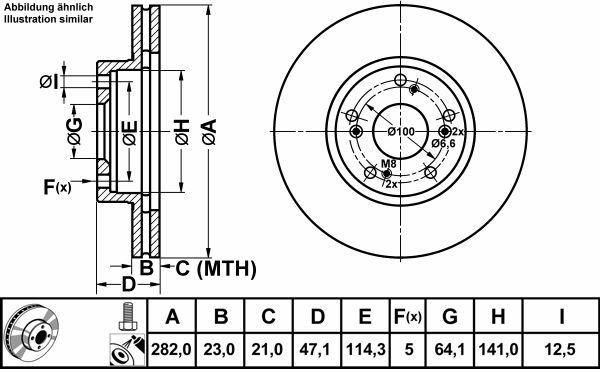 Alternativ bild 0 för Bromsskiva
