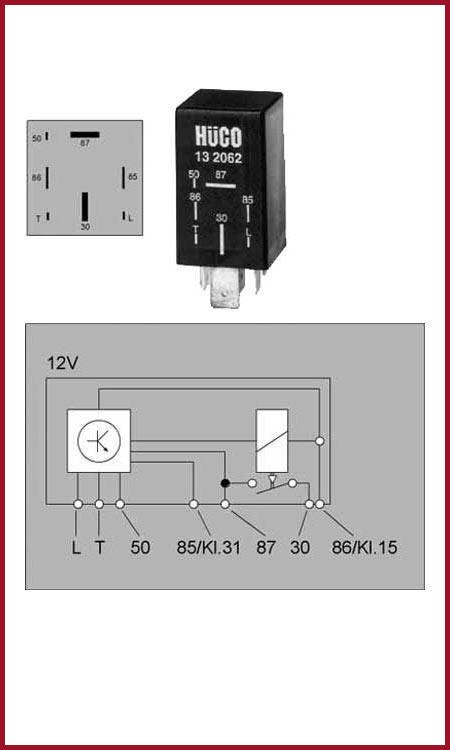 Relä, glödstiftssystem