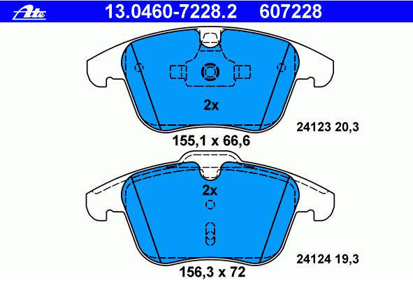 Alternativ bild 0 för Bromsbelägg