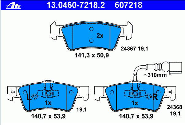 Alternativ bild 0 för Bromsbelägg