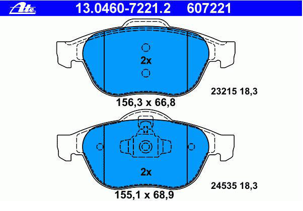 Alternativ bild 0 för Bromsbelägg ATE