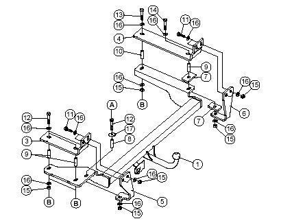 Westfalia Dragkrok med fast kula