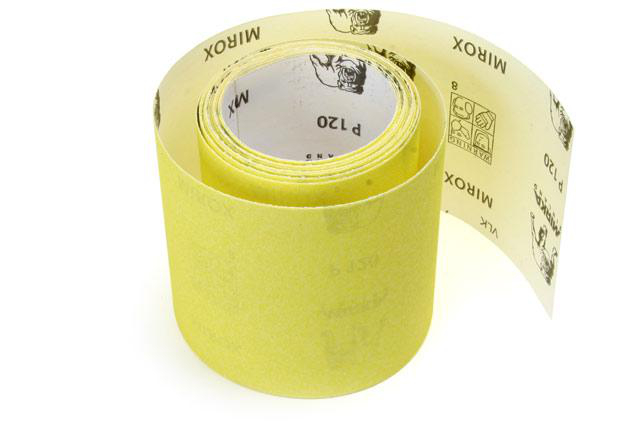 Sliprulle Gul 93mm x 5M P120 Mirka