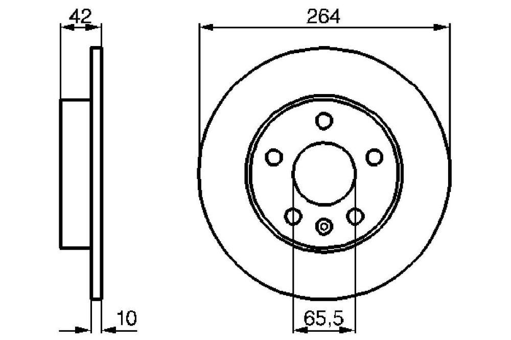 Alternativ bild 0 för Bromsskiva Bosch