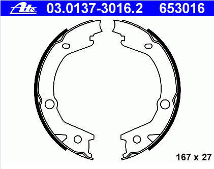 Alternativ bild 0 för Bromsbackar ATE