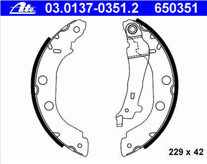 Alternativ bild 0 för Bromsbackar ATE