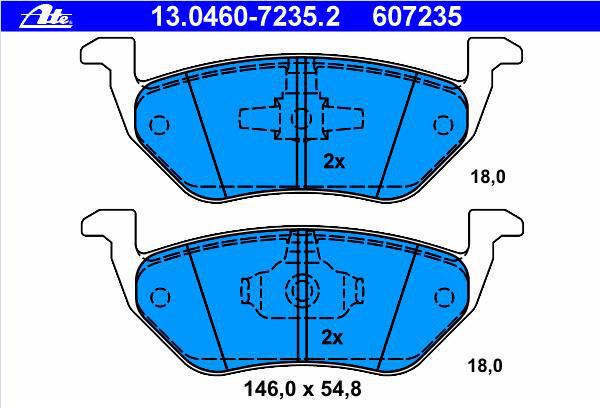 Alternativ bild 0 för Bromsbelägg