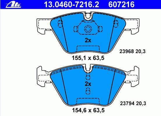 Alternativ bild 0 för Bromsbelägg