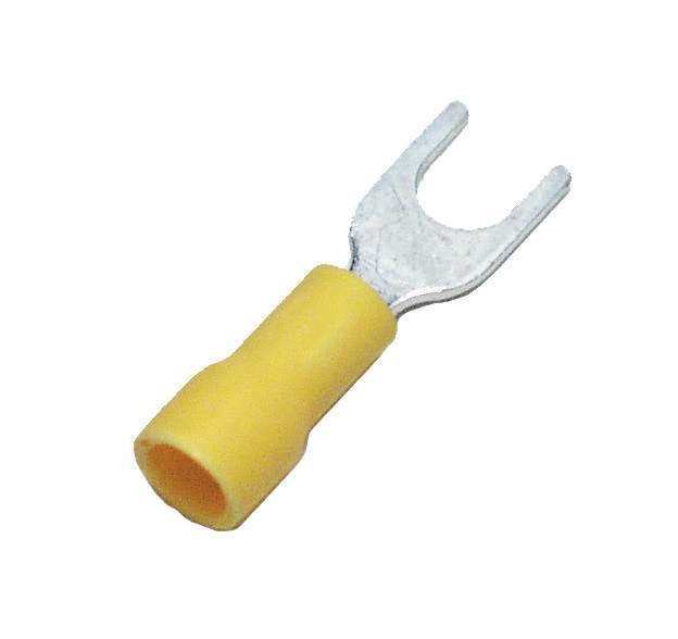 Gaffelskabelsko Gul 4-6 mm² M6