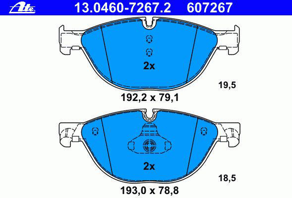 Alternativ bild 0 för Bromsbelägg ATE