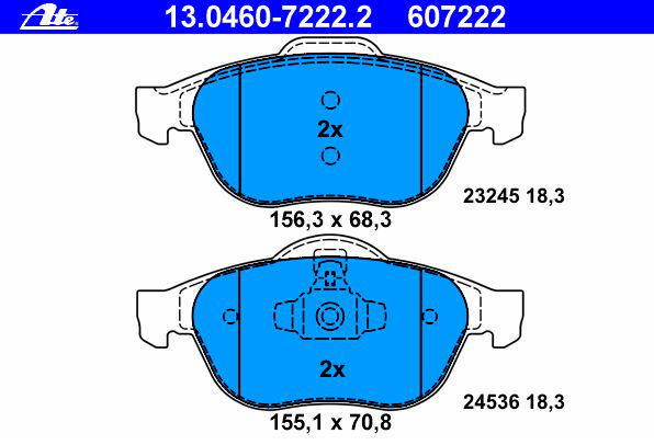 Alternativ bild 0 för Bromsbelägg