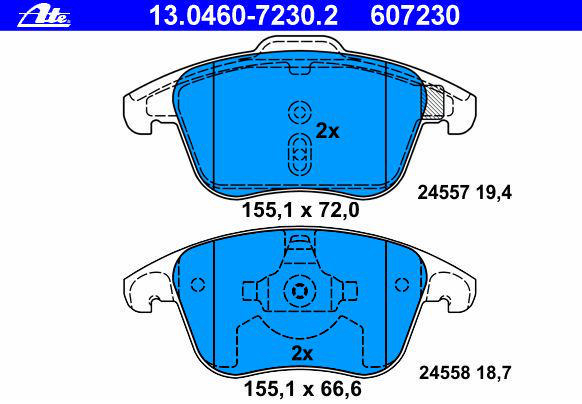 Alternativ bild 0 för Bromsbelägg