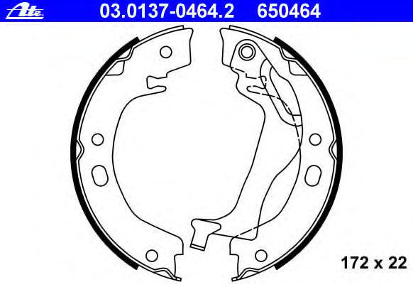 Alternativ bild 0 för Bromsbackar ATE