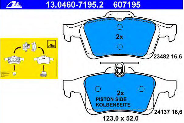 Alternativ bild 0 för Bromsbelägg ATE