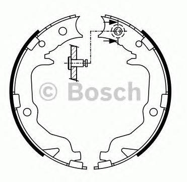 Alternativ bild 0 för Bromsbackar Bosch